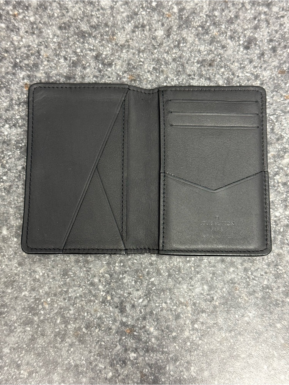 Louis Vuitton Black Calf Leather Monogram Shadow Pocket Organizer M62899 $570 - Picture 9 of 16